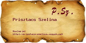 Prisztacs Szelina névjegykártya